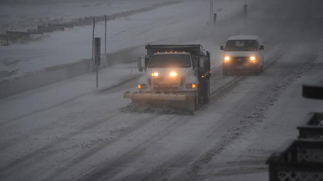 Fait exceptionnel, la circulation a été interdite vendredi dans l'Etat du Massachussetts au nord-est des Etats-Unis. [Darren McCollester/Getty Images]