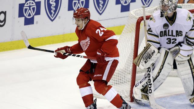 Damien Brunner n'a dû attendre que 3 matches pour inscrire son premier but en NHL. [Carlos Osorio]