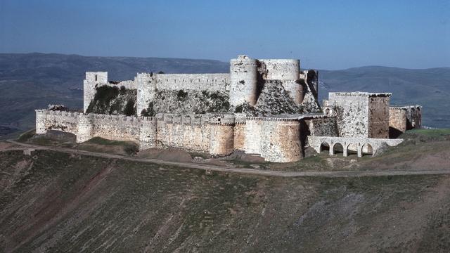 Le Krak des Chevaliers, dans l'ouest de la Syrie, est inscrit au patrimoine mondial de l'UNESCO. [Leemage / AFP - Luisa Ricciarini]