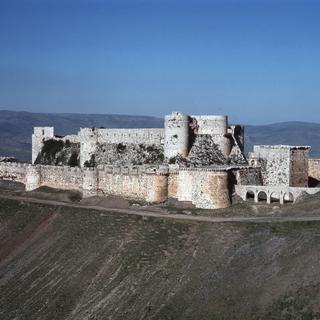 Le Krak des Chevaliers, dans l'ouest de la Syrie, est inscrit au patrimoine mondial de l'UNESCO. [Leemage / AFP - Luisa Ricciarini]