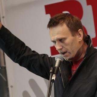 Le blogueur anticorruption et avocat Alexeï Navalny est l'opposant numéro un à Vladimir Poutine. [AP/Keystone - Mikhail Metzel]