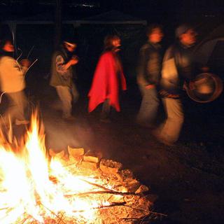 Cérémonie rituelle de l'ayahuasca en Equateur. [Rodrigo Buendia]