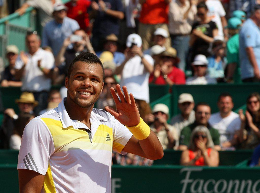 Tsonga disputera sa première demi-finale à Monte-Carlo. [KEYSTONE - Sébastien Nogier]