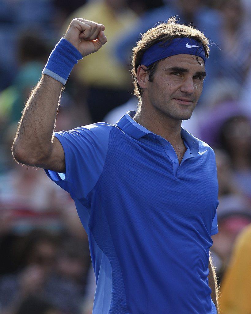 Federer a maîtrisé son affaire face à Zemlja. [John G. Mabanglo]