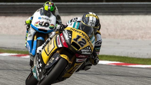 Thomas Lüthi enregistre son 4e podium 2013 à Sepang. [EPA/Azhar Rahim]