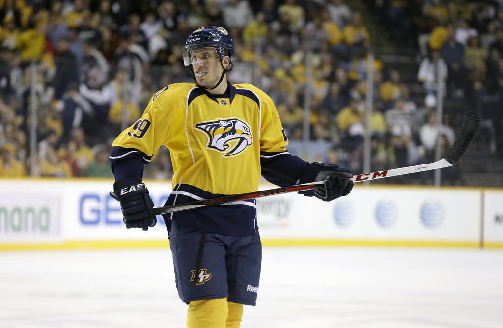 Nashville hors-course pour les playoff, Roman Josi devrait bientôt venir renforcer l'équipe de Suisse [KEYSTONE - Mark Humphrey]