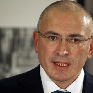 Mikhaïl Khodorkosvki s'exprimait depuis Berlin où il s'est rendu directement après sa libération. [AP/Keystone - Michael Sohn]