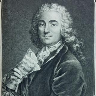 Portrait de Jean-Marie Leclair (1697-1764). Gravure de F. Lugi d'après Loir, 1741. [DP]