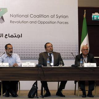 La coalition d'opposition syrienne pourrait se scinder si une partie acceptait d'aller à Genève alors que l'autre s'y oppose. [EPA/Keystone - Sedat Suna]