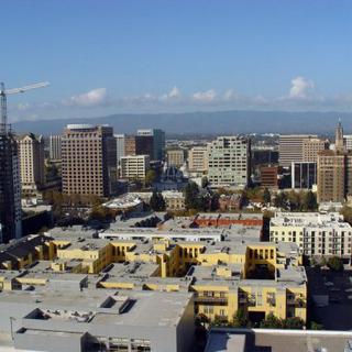 Vue aérienne de San José, dans la Silicon Valley [Helene Labriet-Gross]
