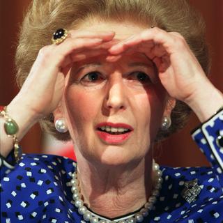 L'ex-Premier ministre britannique Margaret Thatcher. [Georges Gobet]