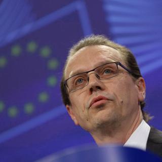 Le commissaire européen Algidras Semeta. [EPA/Keystone - Olivier Hoslet]