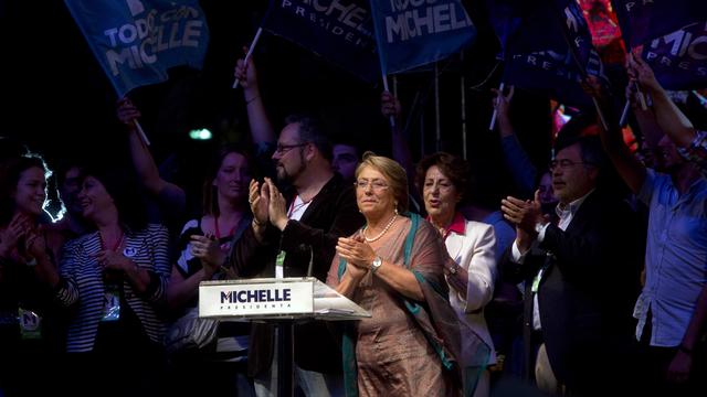 Michelle Bachelet est devenue dimanche la première présidente chilienne réélue en 60 ans. [CLAUDIO REYES]