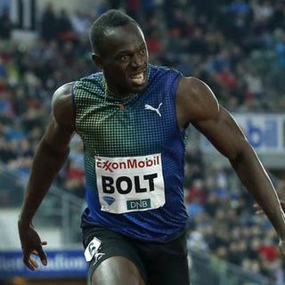 Usain Bolt s'est rassuré au meeting d'Oslo. [EPA/Cornelius Poppe]