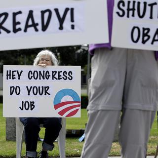 Selon les sondages, les citoyens font porter la responsabilité du Shutdown surtout aux Républicains. [Ap/Keystone - Jae C. Hong]