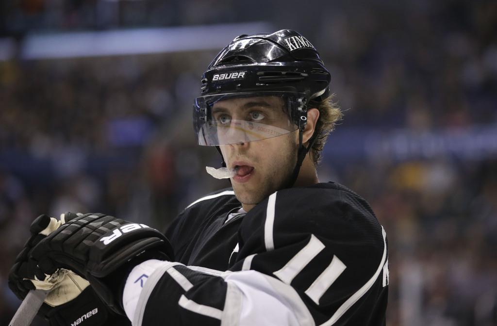 Malheureusement pour les Slovènes, Anze Kopitar dispute les playoff en NHL avec Los Angeles. [KEYSTONE - Jae C. Hong]