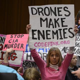 Plusieurs manifestations anti-drones ont eu lieu aux Etats-Unis. [Michael Reynolds]