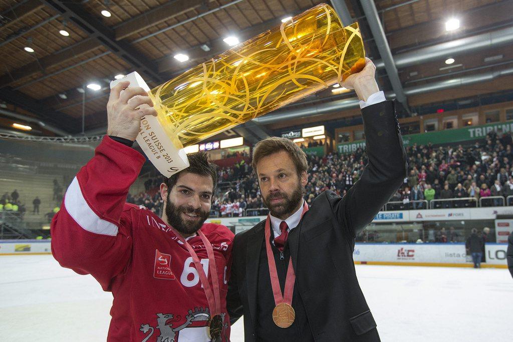 Florian Conz et Gerd Zenhäusern, deux hommes-clé du LHC cette saison. [KEYSTONE - SALVATORE DI NOLFI]