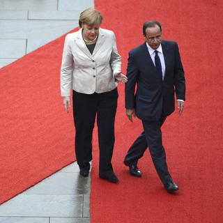 Angela Merkel et François Hollande célébrent 50 ans d'amitié franco-allemande. [Odd Andersen]