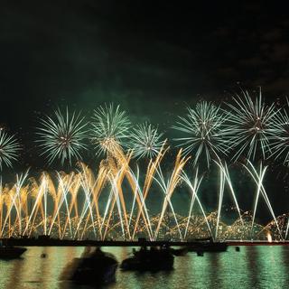 L'édition 2013 des feux d'artifice des Fêtes de Genève s'est inspiré du thème des grandes conquêtes. [Salvatore Di Nolfi]