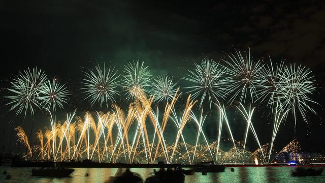 L'édition 2013 des feux d'artifice des Fêtes de Genève s'est inspiré du thème des grandes conquêtes. [Salvatore Di Nolfi]