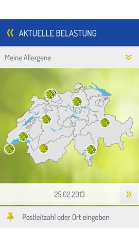 L'application Pollen Search permet à l'utilisateur d'enregistrer les pollens auxquels il est allergique.