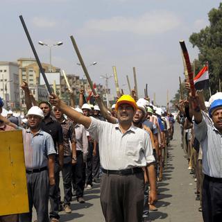 Les partisans du président Morsi sont eux-aussi dans la rue. [AP/Keystone - Amr Nabil]
