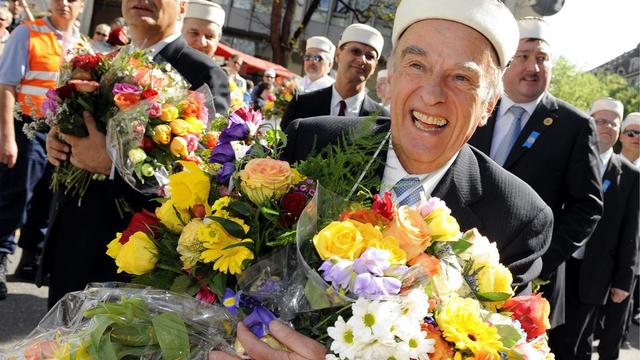 Hans-Rudolf Merz, conseiller fédéral PLR entre 2003 et 2010, passe à 70 ans une retraite tranquille. Il est membre de la Fondation Solidaritäts-Stiftung Hauptlin / Rüegg. [Walter Bieri]