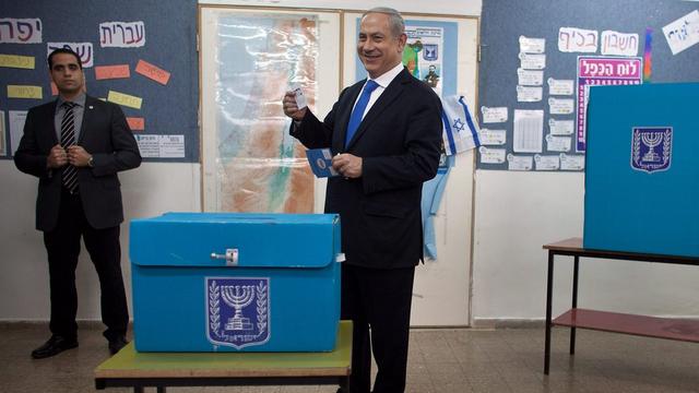 L’actuel Premier ministre Benyamin Netanyahou, au pouvoir depuis mars 2009, sera probablement réélu. [Uriel Sinai / EPA]