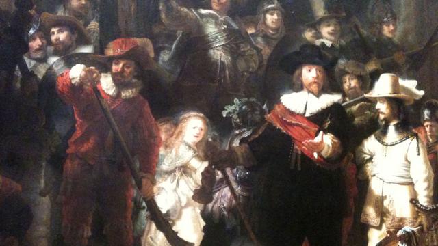 Rembrandt La Ronde de Nuit au Rijksmuseum d'Amsterdam.