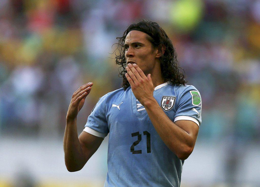 Cavani, qui a pris part à la Coupe des Condédérations avec l'Uruguay, dit adieu à Naples. [Eduardo Martins]