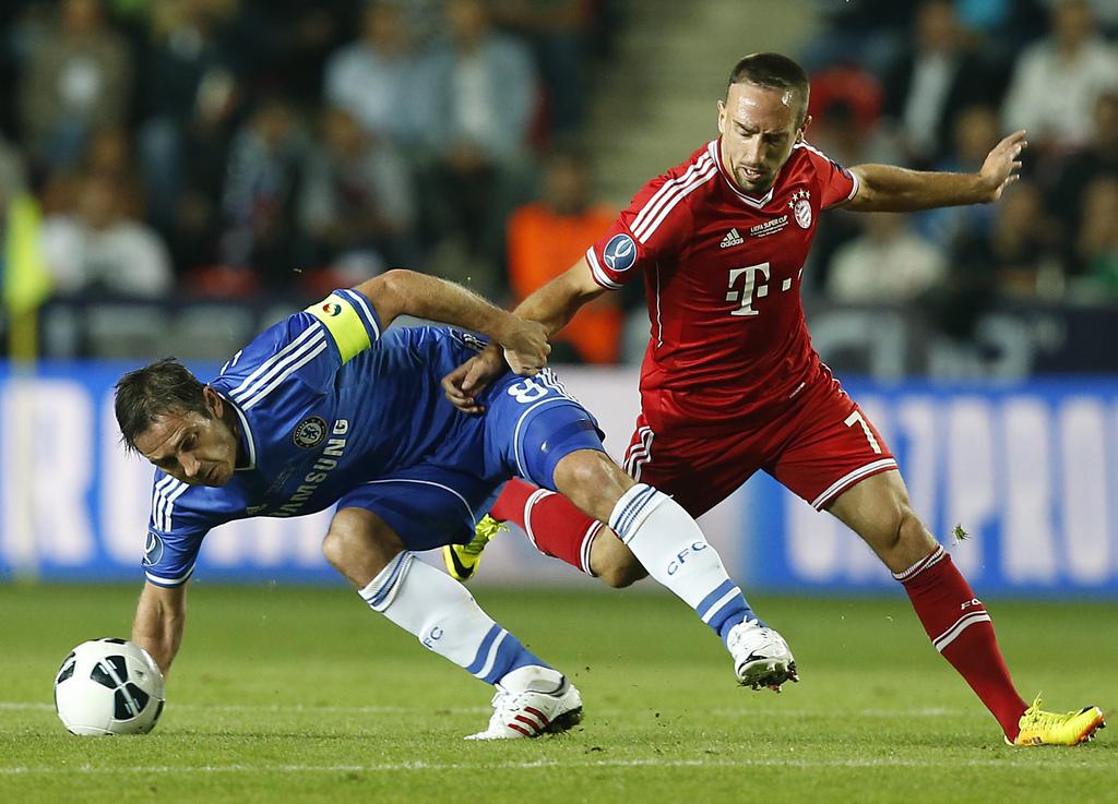 Le duel Lampard-Ribéry a tourné à l'avantage du... [KEYSTONE - Petr David Josek]