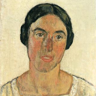 Jeune femme, 1916. Marguerite vue par le peintre Edouard Vallet. [Jacques D. Rouiller]