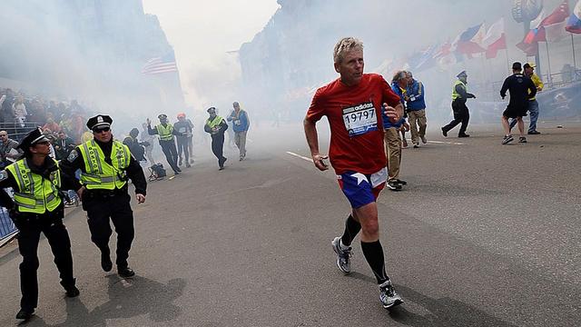 La 117e édition du marathon de Boston a été endeuillée par plusieurs explosions. [MetroWest Daily News - Ken McGagh]