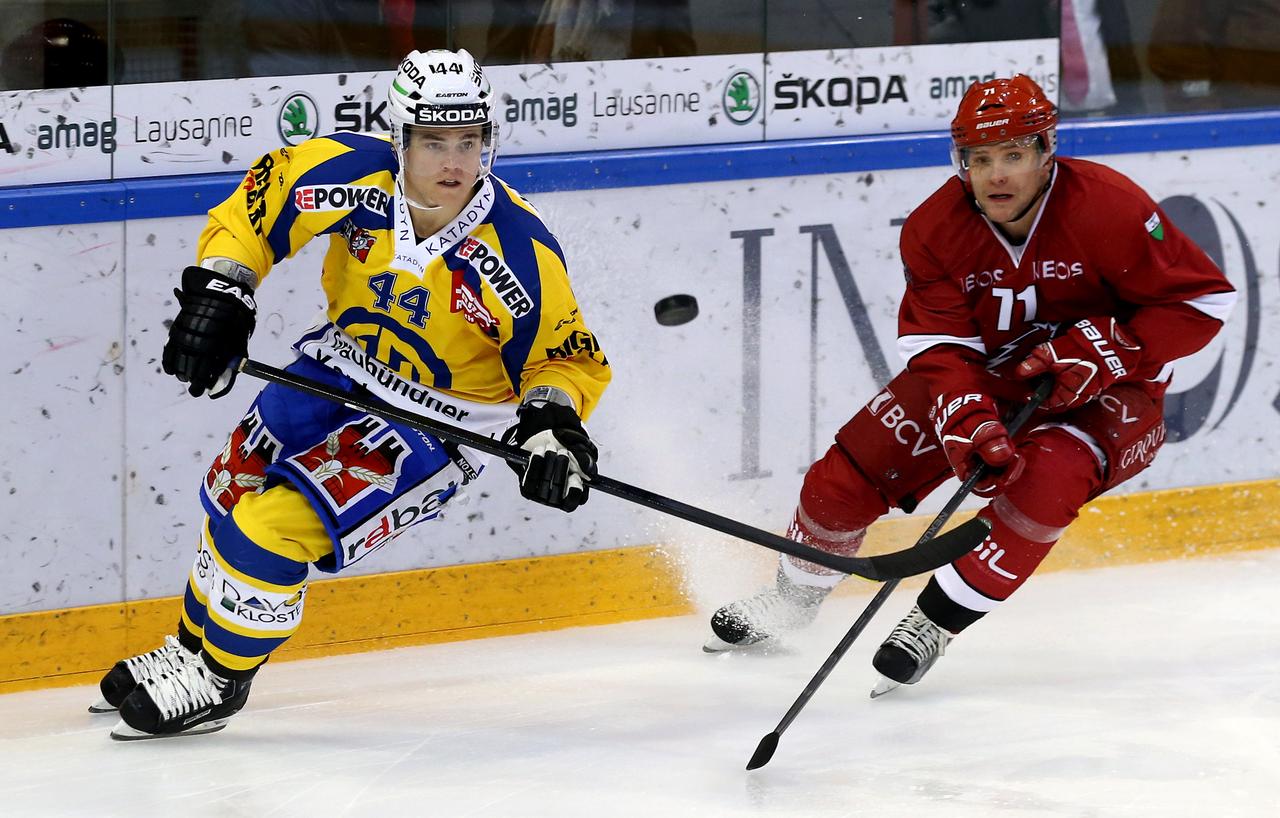 Le but de Koistinen (44) a suffi aux Davosiens pour remporter les trois points. [EQ Images - Pascal Muller]