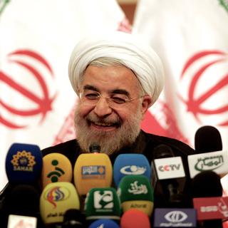 Hassan Rohani, le nouveau président iranien. [Behrouz Mehri]