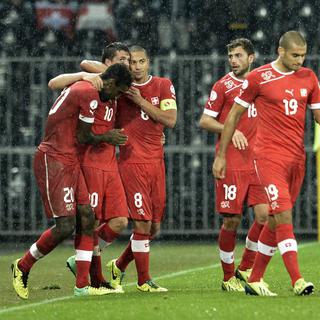 Les joueurs de l'équipe suisse de football ont réussi le pari de terminer premier de leur groupe. [Peter Schneider]