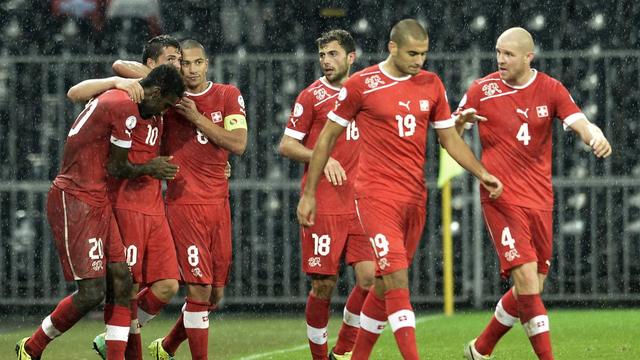 Les joueurs de l'équipe suisse de football ont réussi le pari de terminer premier de leur groupe. [Peter Schneider]