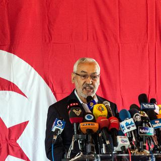 Le leader du parti islamiste Ennahda, au pouvoir, Rashid al-Ghannushi. [Amine Landoulsi]