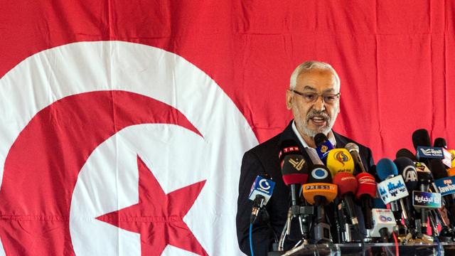Le leader du parti islamiste Ennahda, au pouvoir, Rashid al-Ghannushi. [Amine Landoulsi]