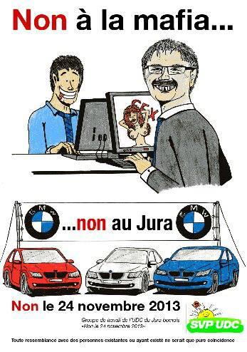 L'affiche de l'UDC du Jura bernois.