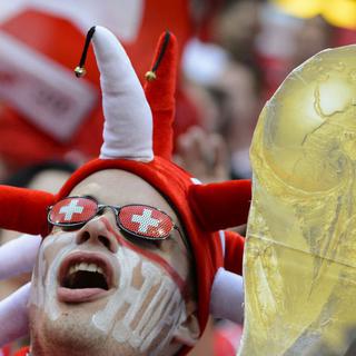Les supporteurs suisses ont déjà largement célébré la victoire à Oslo. [Laurent Gilliéron]