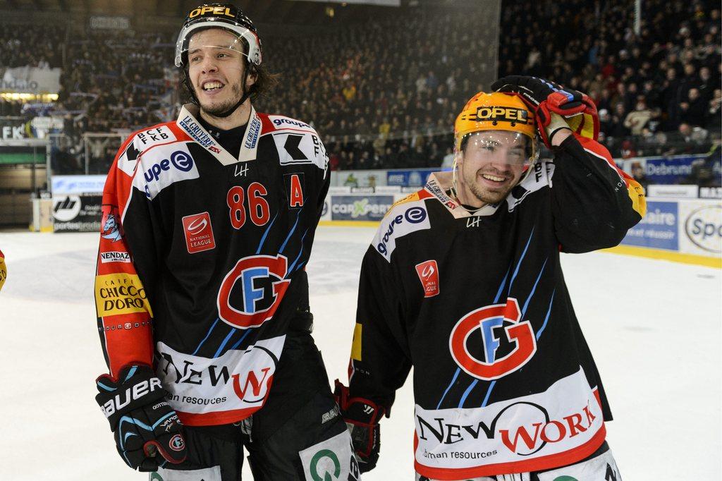 Julien Sprunger et Andrei Bykov seront les fers de lance de Gottéron. [Laurent Gillieron]