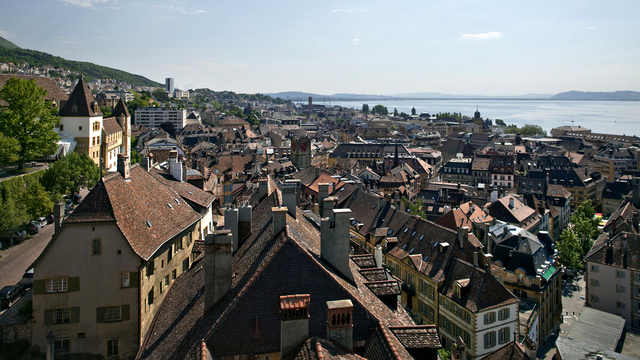 Vue de la Ville de Neuchâtel. [Gaetan Bally]