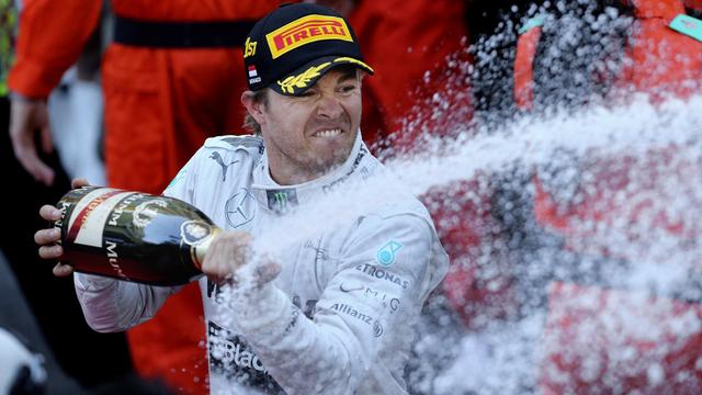 Nico Rosberg a fêté le deuxième succès de sa carrière en F1 après Shanghai en 2012. [Antonio Calanni]