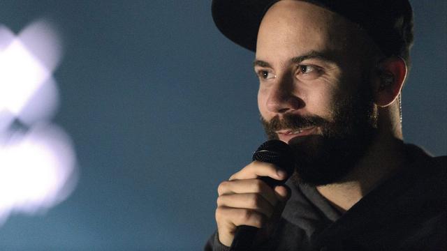 Le Français Yoann Lemoine, alias Woodkid, au Montreux Jazz Festival en 2012. [Laurent Gillieron]