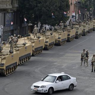L'armée égyptienne déjà en position, au matin du 16 août, "Journée de la colère". [Hassan Ammar]