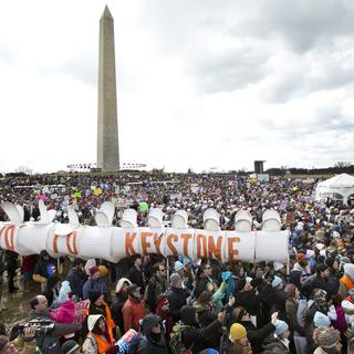 Grande manifestation à Washington pour le climat, le dimanche 17 février 2013. [Manuel Balce Ceneta]