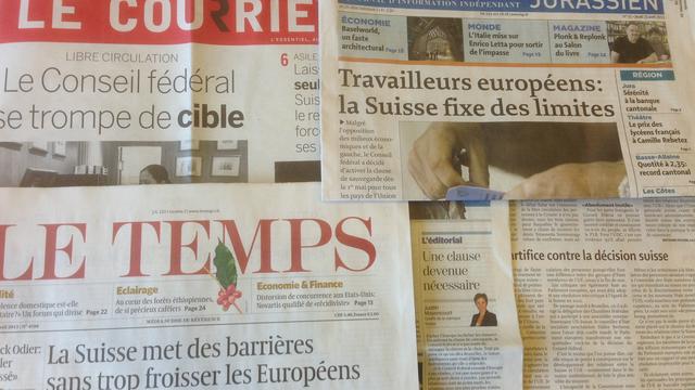 "Le Conseil fédéral se trompe de cible", estime notamment "Le Courrier".