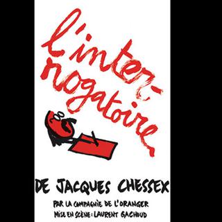 L'affiche de "L'interrogatoire" de Jacques Chessex mis en scène par Laurent Gachoud. [Compagnie de l'Oranger/ DR]